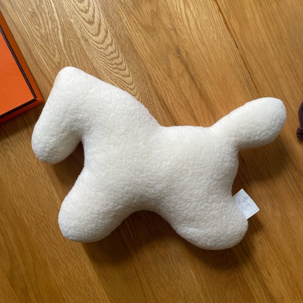 Hermes wool Plush Horse with bell